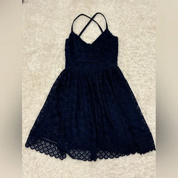 Guess Dresses Guess Navy Blue Dress Poshmark
